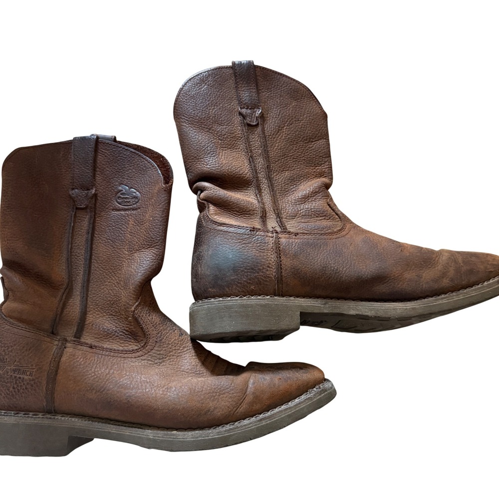 Georgia Boot Mens G006 Farm & Ranch 10.75 Wellington Brown Leather Boots 11M